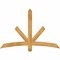 Ekena Millwork Alberta Rough Sawn Timber Gable Bracket, Western Red Cedar, 60"W x 40"H x 2"D x 4"F, 16/12 Pitch GBW060X40X0204ALB00RWR - alternate 1